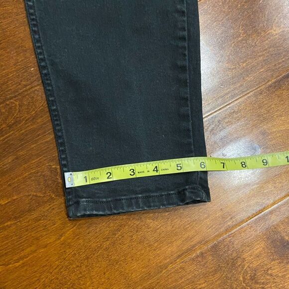 Levi's 550 Relaxed Tapered Vintage Y2K 2001 Black Denim Jeans Women's 12 - Picture 11 of 12